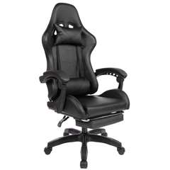 Executive Office Gaming Chair PU Leather Ergonomic Recliner Black/Red/Blue Seat
