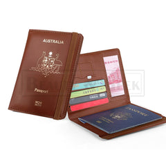 Premium RFID Blocking Passport Holder 🛂 Leather Travel Wallet Case – Secure ID & Card Organizer