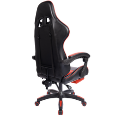 Executive Office Gaming Chair PU Leather Ergonomic Recliner Black/Red/Blue Seat