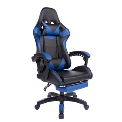 Executive Office Gaming Chair PU Leather Ergonomic Recliner Black/Red/Blue Seat
