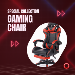 Executive Office Gaming Chair PU Leather Ergonomic Recliner Black/Red/Blue Seat