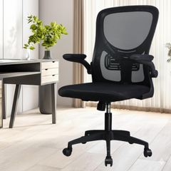 Premium Ergonomic Mesh Office Chair – Adjustable Height, Flipped Armrests & Breathable Back Support for Work & Study