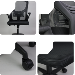 Premium Ergonomic Mesh Office Chair – Adjustable Height, Flipped Armrests & Breathable Back Support for Work & Study