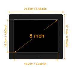 Digital Day Clock Calendar – 7", 8", 10" LED Large Display for Dementia, Date, Week, Month, Year, and Time (Black/White) – Perfect for Home Décor, Dementia