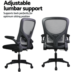 Premium Ergonomic Mesh Office Chair – Adjustable Height, Flipped Armrests & Breathable Back Support for Work & Study