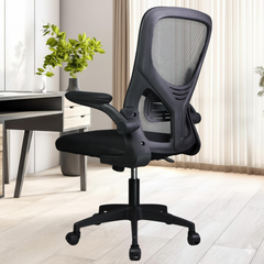 Premium Ergonomic Mesh Office Chair – Adjustable Height, Flipped Armrests & Breathable Back Support for Work & Study
