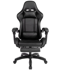 Executive Office Gaming Chair PU Leather Ergonomic Recliner Black/Red/Blue Seat