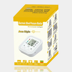 Digital Blood Pressure Monitor – Fully Automatic Upper Arm BP Machine with Heart Rate Monitor & Voice Function, Portable Design