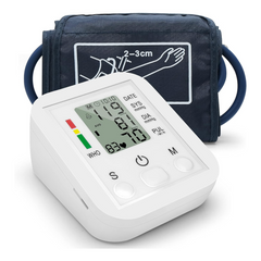 Digital Blood Pressure Monitor – Fully Automatic Upper Arm BP Machine with Heart Rate Monitor & Voice Function, Portable Design