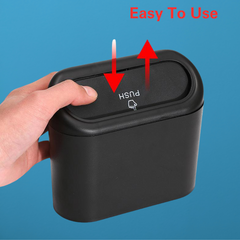 Leakproof Car Trash Can Bin – Compact Garbage Organizer for Car, Office, and Home (1 Pc)