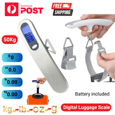 Digital LCD Luggage Scale – Portable Electronic Travel Weighing Scale (110lb/50kg Capacity)