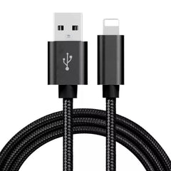 ⚡ Braided Lightning Cable for iPhone – USB-A Charger Lead 1M / 2M / 3M | Durable & Tangle-Free