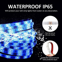2M RGB5050 LED Strip Lights 🌈 Waterproof USB Powered with Remote – 120 LEDs