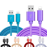 ⚡ Braided Lightning Cable for iPhone – USB-A Charger Lead 1M / 2M / 3M | Durable & Tangle-Free