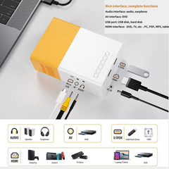 Portable Mini LED Projector – 1080P Home Cinema Pocket Projector for Party and Theater (AU)