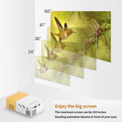 Portable Mini LED Projector – 1080P Home Cinema Pocket Projector for Party and Theater (AU)