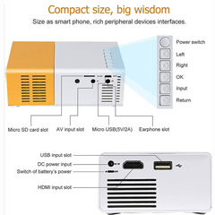 Portable Mini LED Projector – 1080P Home Cinema Pocket Projector for Party and Theater (AU)