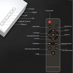 Portable Mini LED Projector – 1080P Home Cinema Pocket Projector for Party and Theater (AU)