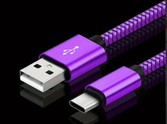 Braided USB-A to USB-C Charging Cable - 1M/2M/3M - Stylish & Durable
