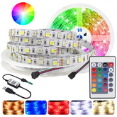 2M RGB5050 LED Strip Lights 🌈 Waterproof USB Powered with Remote – 120 LEDs