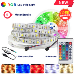2M RGB5050 LED Strip Lights 🌈 Waterproof USB Powered with Remote – 120 LEDs
