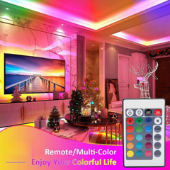 2M RGB5050 LED Strip Lights 🌈 Waterproof USB Powered with Remote – 120 LEDs