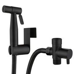 Handheld Bidet Sprayer Toilet Spray Kit Stainless Steel Bathroom Shower Set – Silver & Matte Black