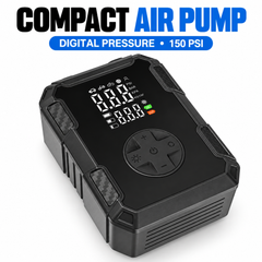 Portable Cordless Tyre Inflator 150 PSI Rechargeable Air Compressor with Digital Display for Car Motorcycle Bicycle