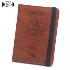 Premium RFID Blocking Passport Holder 🛂 Leather Travel Wallet Case – Secure ID & Card Organizer