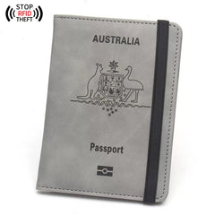 Premium RFID Blocking Passport Holder 🛂 Leather Travel Wallet Case – Secure ID & Card Organizer
