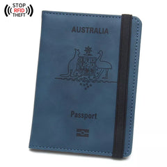Premium RFID Blocking Passport Holder 🛂 Leather Travel Wallet Case – Secure ID & Card Organizer