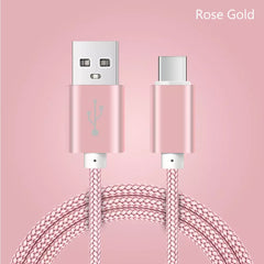 Braided USB-A to USB-C Charging Cable - 1M/2M/3M - Stylish & Durable