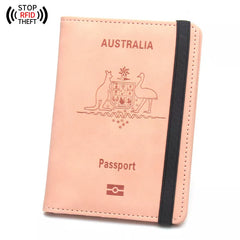 Premium RFID Blocking Passport Holder 🛂 Leather Travel Wallet Case – Secure ID & Card Organizer