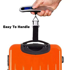 Digital LCD Luggage Scale – Portable Electronic Travel Weighing Scale (110lb/50kg Capacity)
