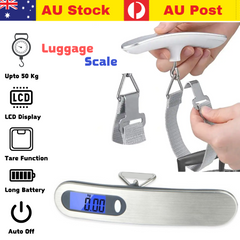 Digital LCD Luggage Scale – Portable Electronic Travel Weighing Scale (110lb/50kg Capacity)