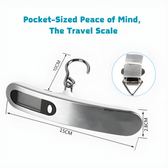 Digital LCD Luggage Scale – Portable Electronic Travel Weighing Scale (110lb/50kg Capacity)
