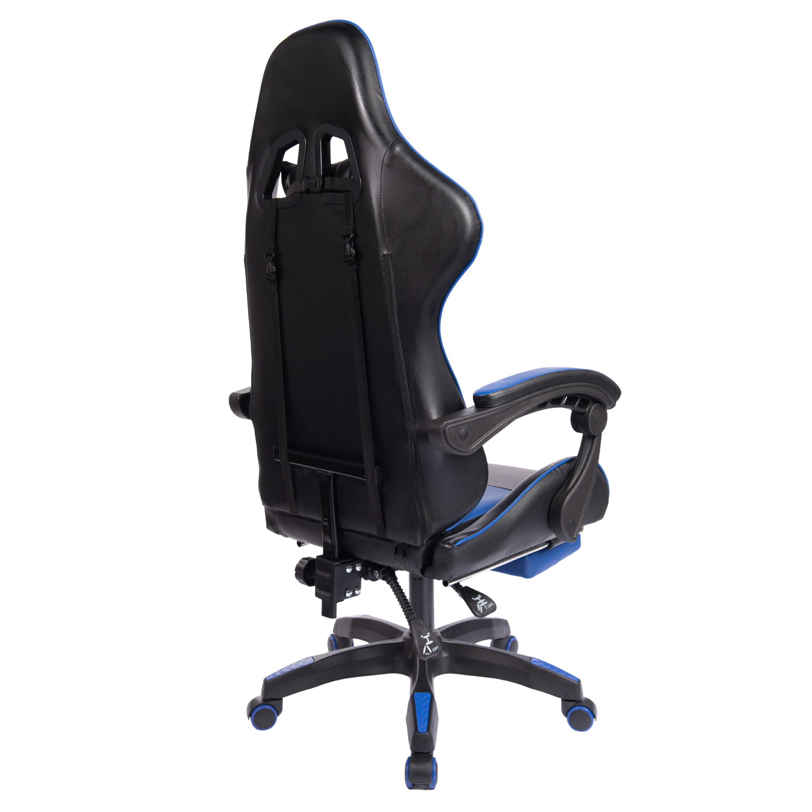 Executive Office Gaming Chair PU Leather Ergonomic Recliner Black/Red/Blue Seat