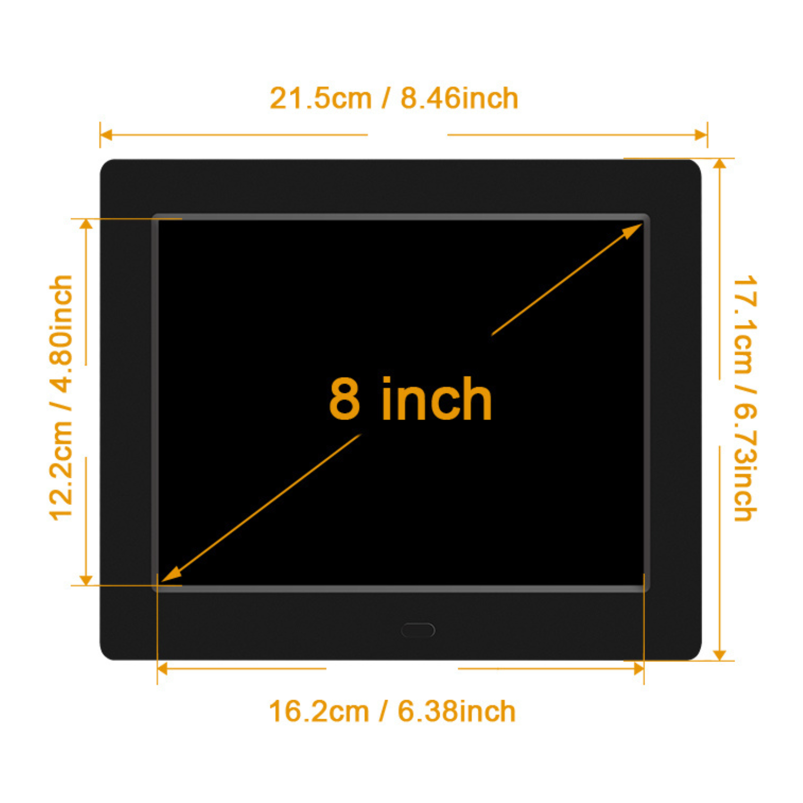 Digital Day Clock Calendar 7"-8''-10" LED Large  Dementia Date Week Month Year Time Black/White