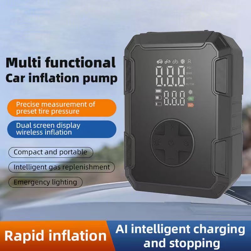 4-in-1 Portable Car Jump Starter Air Compressor 1000A 150PSI Tyre Inflator Power