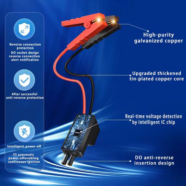 4-in-1 Portable Car Jump Starter Air Compressor 1000A 150PSI Tyre Inflator Power