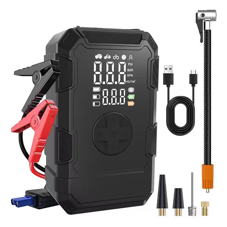 4-in-1 Portable Car Jump Starter Air Compressor 1000A 150PSI Tyre Inflator Power