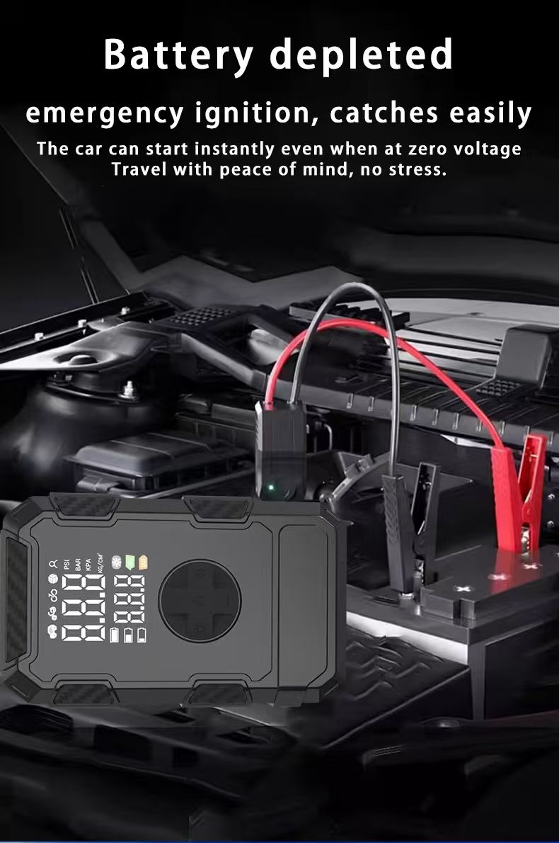 4-in-1 Portable Car Jump Starter Air Compressor 1000A 150PSI Tyre Inflator Power