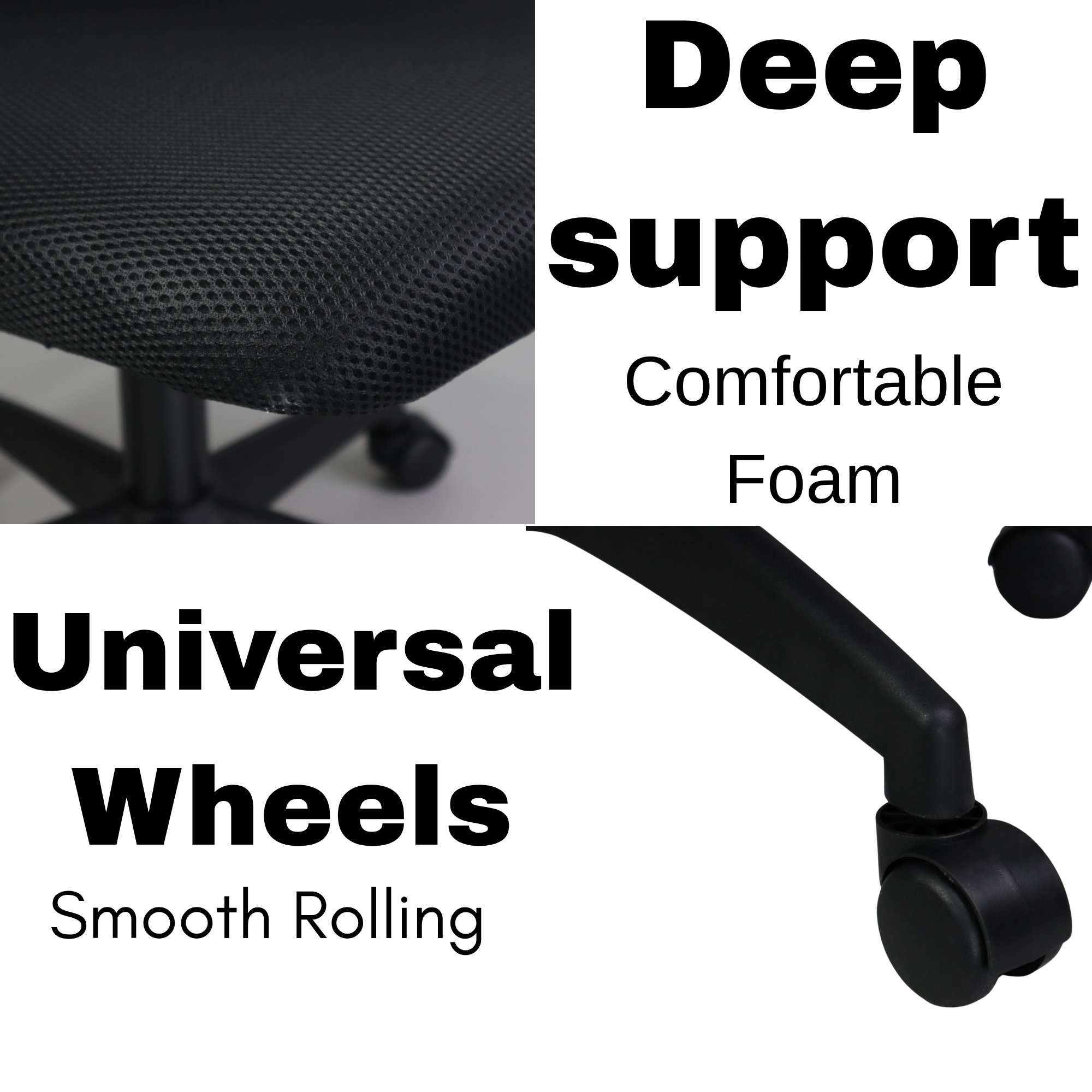 Premium Ergonomic Mesh Office Chair – Adjustable Height, Flipped Armrests & Breathable Back Support for Work & Study
