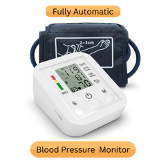 Digital Blood Pressure Monitor Upper Arm Fully Automatic BP Machine Heart Rate Monitor Portable With Voice