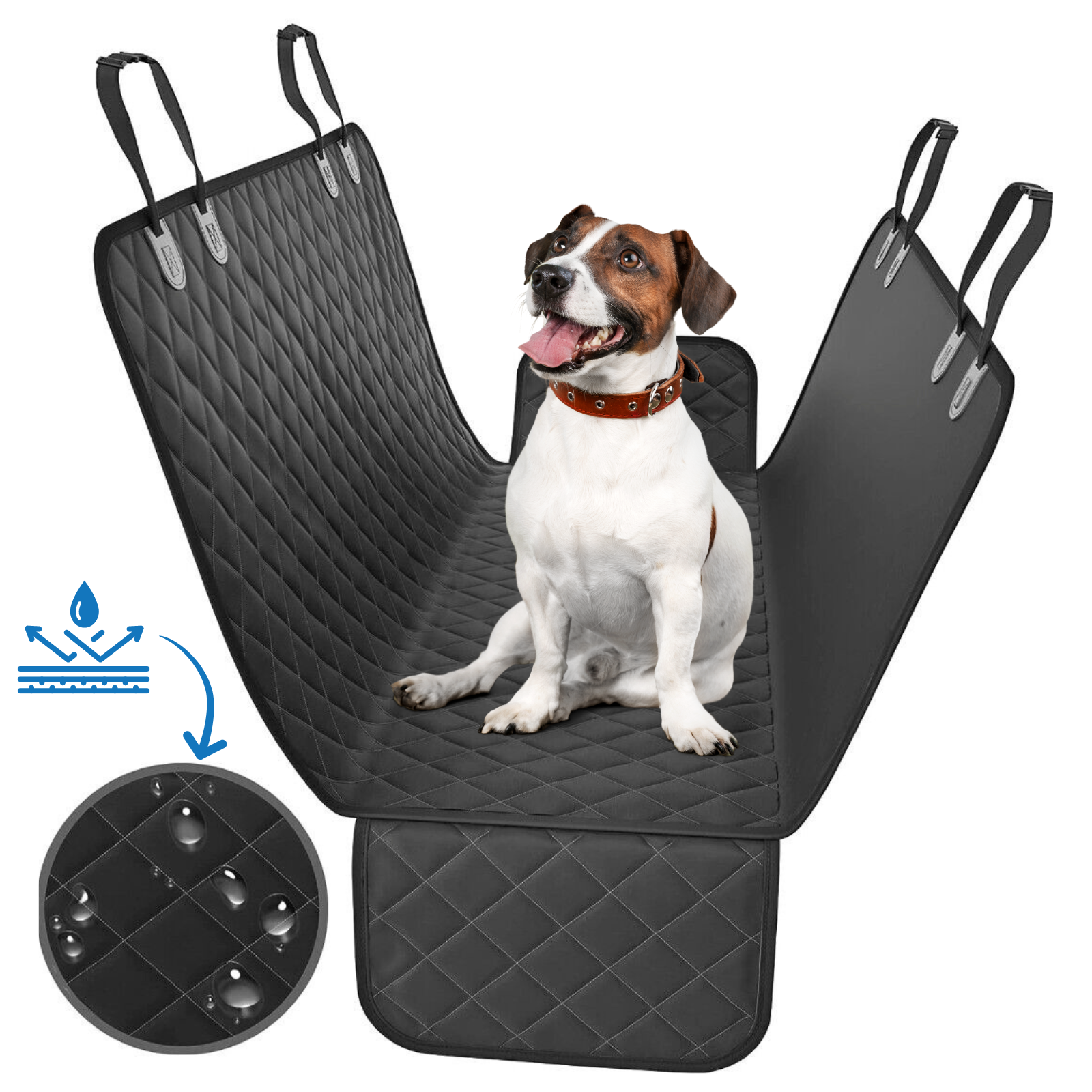 Premium Pet Car Cat Dog Back Seat Cover Hammock Nonslip Protector Mat with Arms Waterproof Large Size 147cm x 137cm