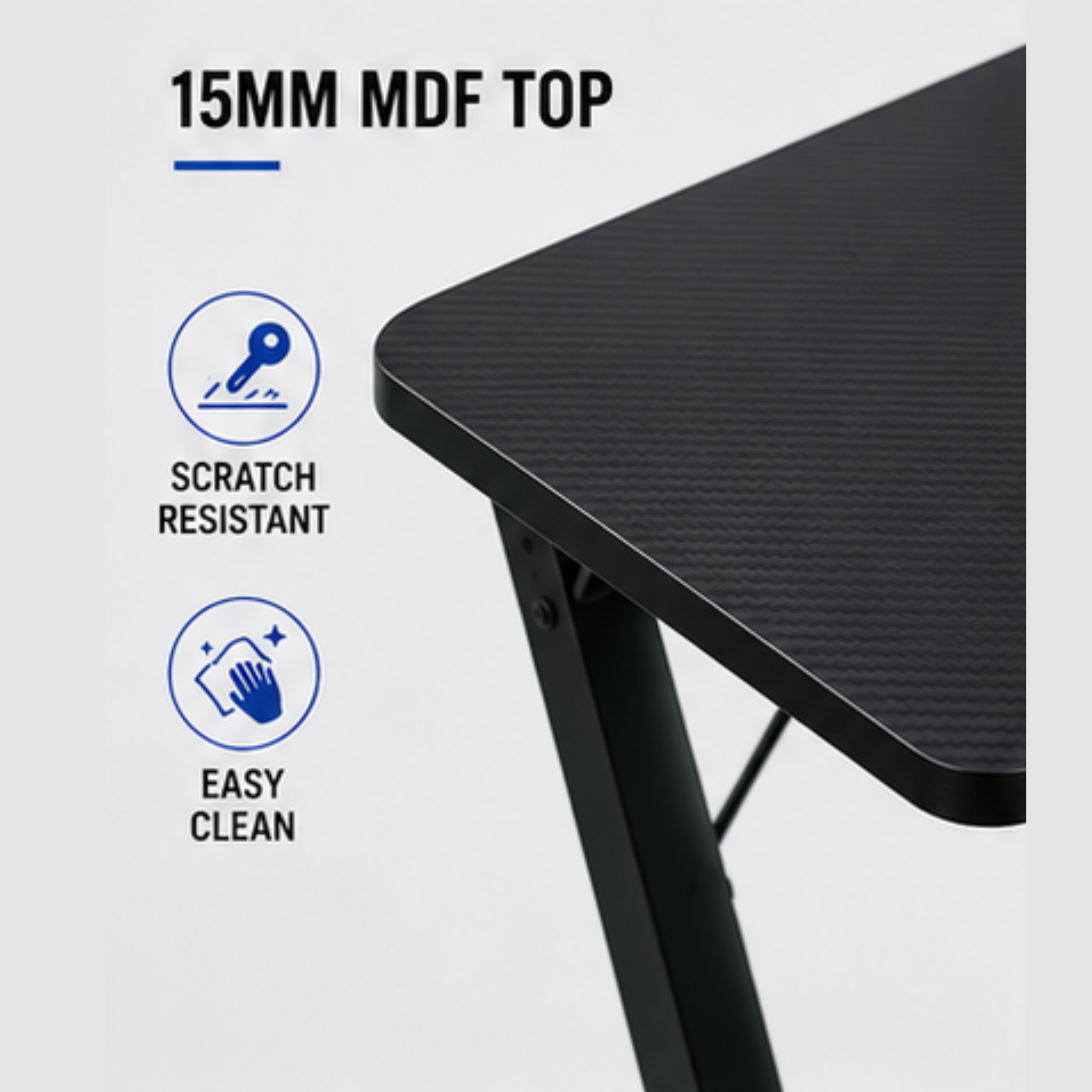 80cm Gaming Desk | Computer Table with Cup Holder & Headphone Hook