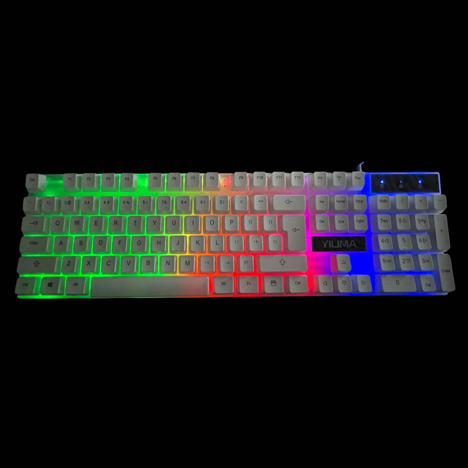 Gaming Keyboard Mouse Mousepad Combo Rainbow with 7-Color LED Backlighting For Laptop, PC, MacBook, iMac