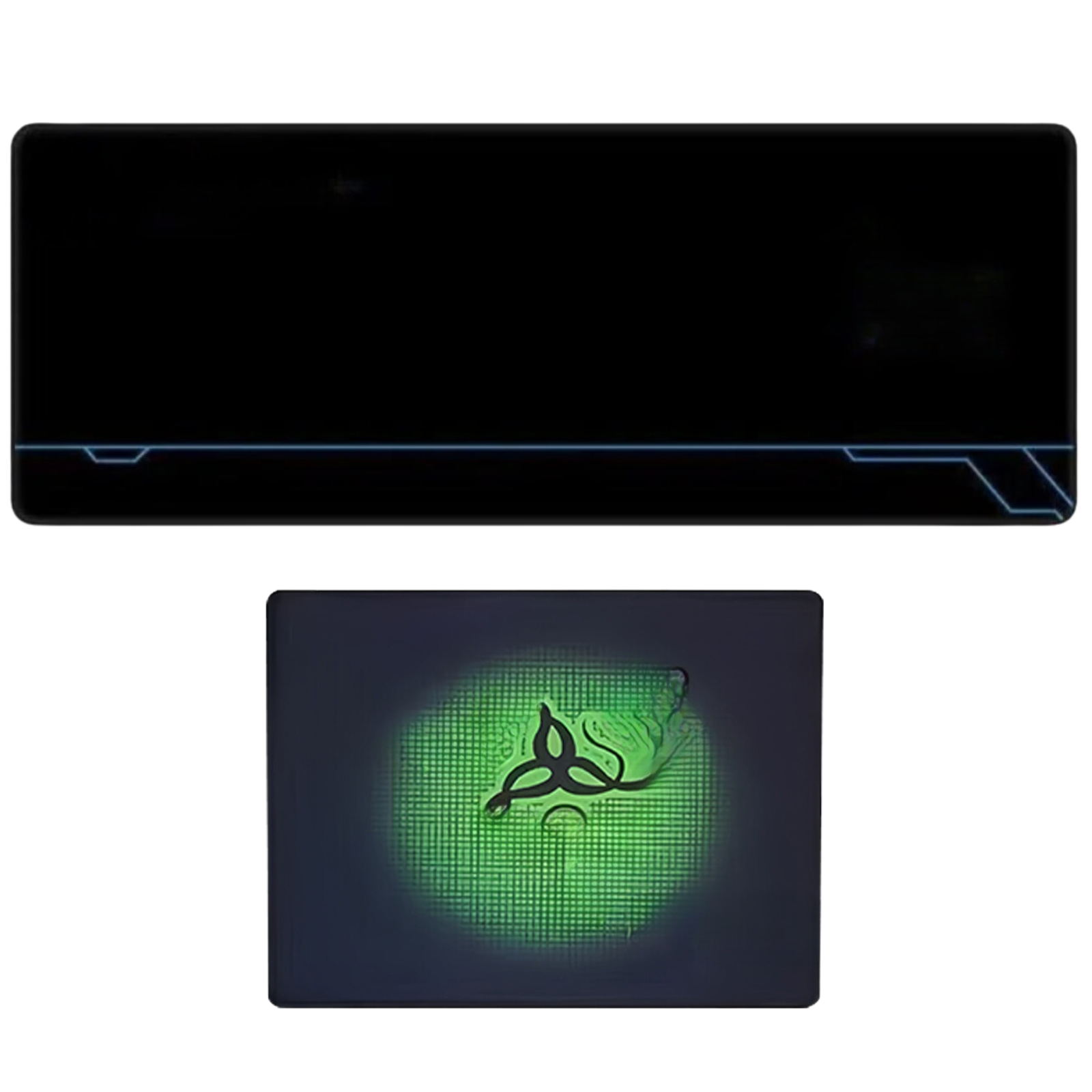 4PCS Gaming Keyboard & Mouse Pad Set – 2 Large (80×30cm) + 2 Small (29×25cm), Non-Slip Rubber Extended Mouse Pads for PC, Laptop, MacBook & Gaming Desk