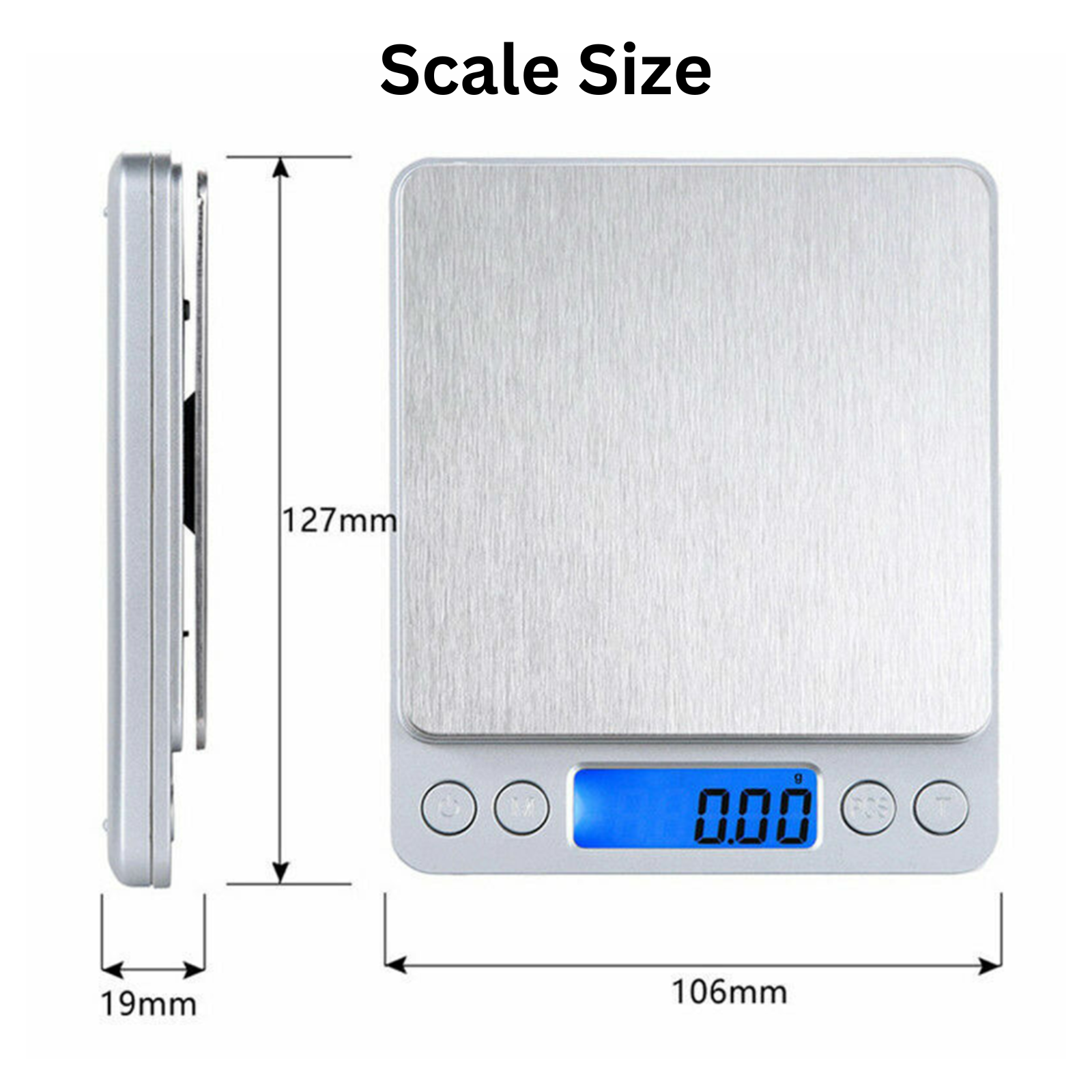 Kitchen Digital Scale LCD Electronic weighing Machine 3kg 0.1g Coffee Food Weight Postal Scales