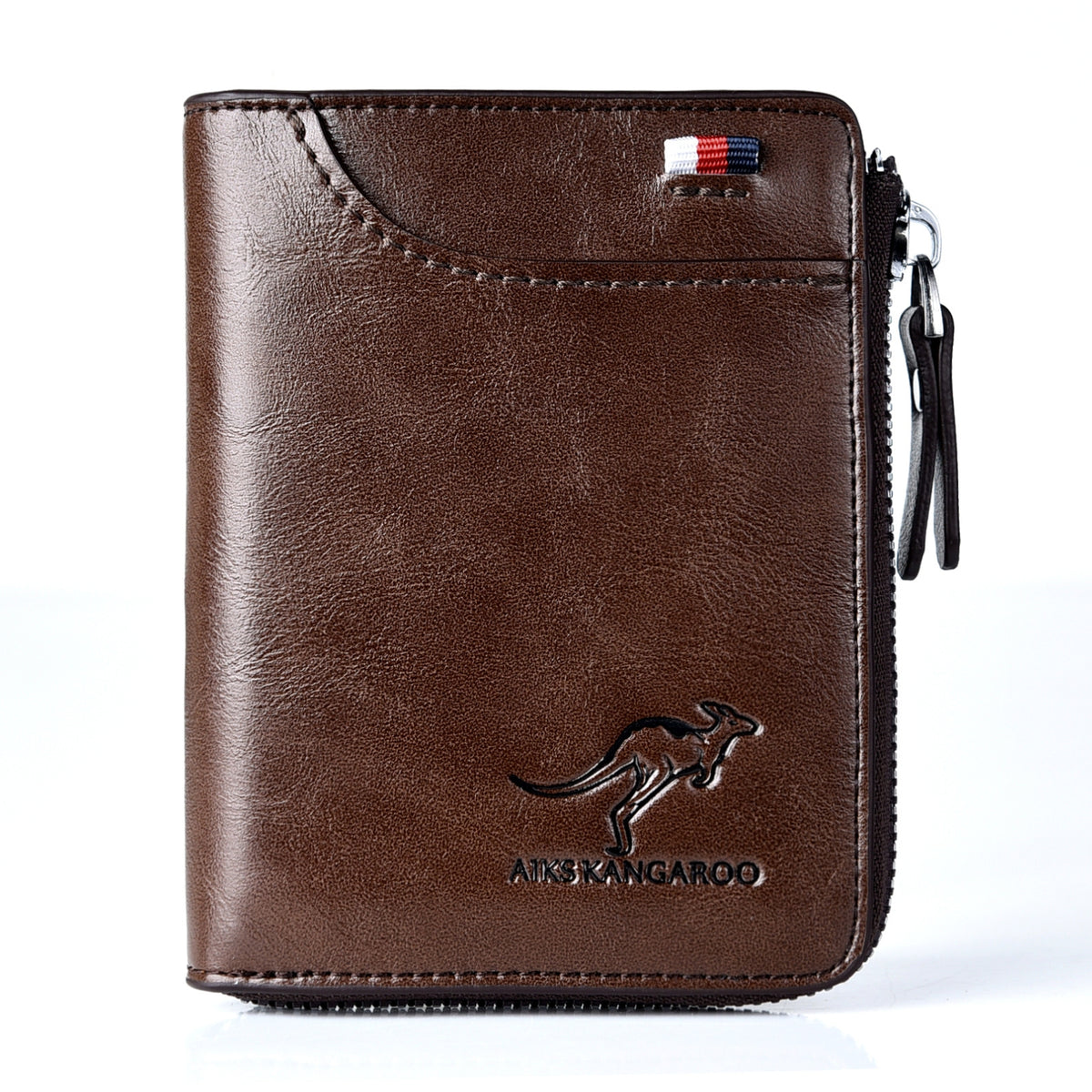 Men's Waterproof Leather RFID Wallet - Secure ID & Credit Card Holder with Cash Storage